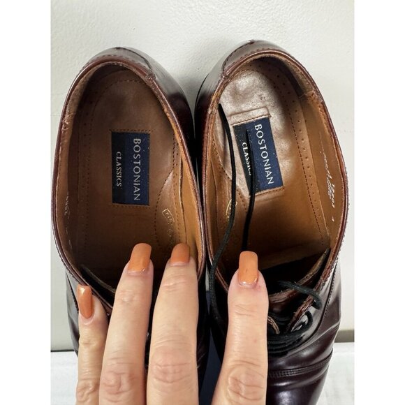 Bostonian Mens 10 M Oxford Dress Shoe Omaha Brown Business Office Heritage Boxed - Picture 7 of 14